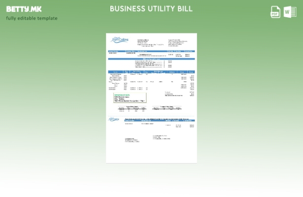 Бизнис сметка за комунални услуги во САД Колорадо Форт Колинс за комунални услуг